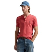 POLO RALPH LAUREN Mens Slub Jersey Henley Shirt Spring Red XX-Large