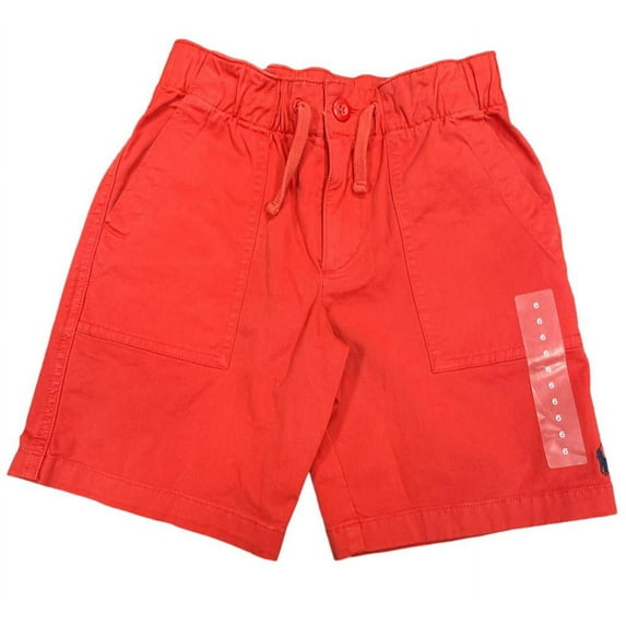POLO RALPH LAUREN Red Boys Cotton Canvas Stretch Twill Short, Size 12, NWOT