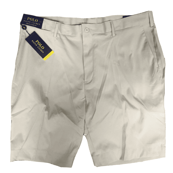 POLO RALPH LAUREN STRETCH CLASSIC FIT PERFORMANCE SHORT CLASSIC STONE, SZ 42