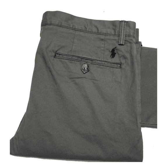 POLO RALPH LAUREN Slim Strech Chino Pants Stretch, Grey Chino, 42X32