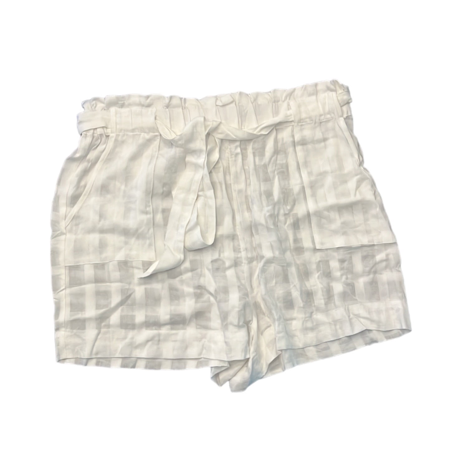 Shorts Polo Ralph Lauren Mujer Algodón-Lino Rayado Con Cordón