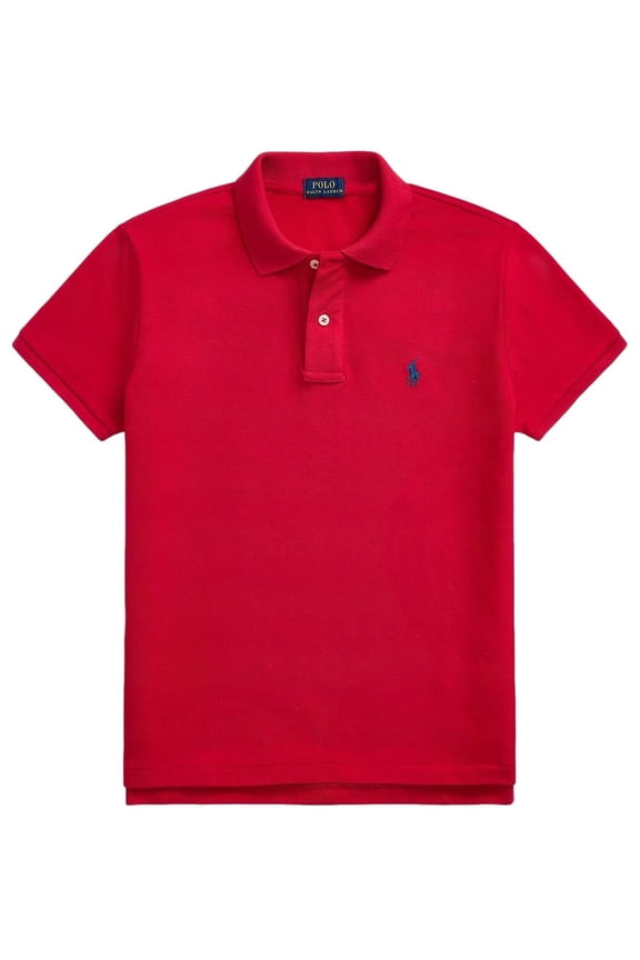 Women's Classic Fit Mesh Polo Shirt, RL2000Red, X-Large