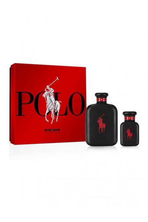 POLO RED EXTREME 2 PCS SET: 4.2 PARFUM SPRAY +1.36 PARFUM SPRAY (HARD BOX)