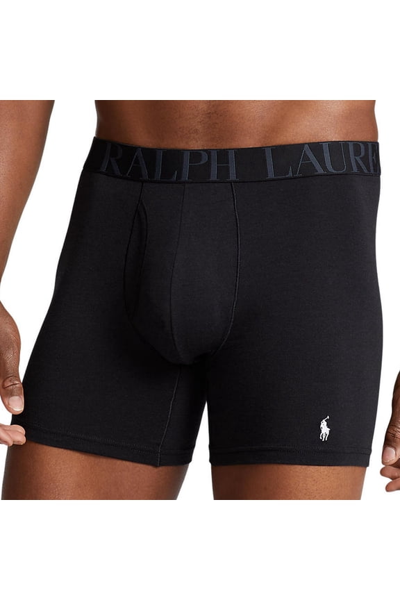POLO Ralph Lauren Men's Classic Fit Stretch Moisture Wicking Boxer Briefs 3-Pack