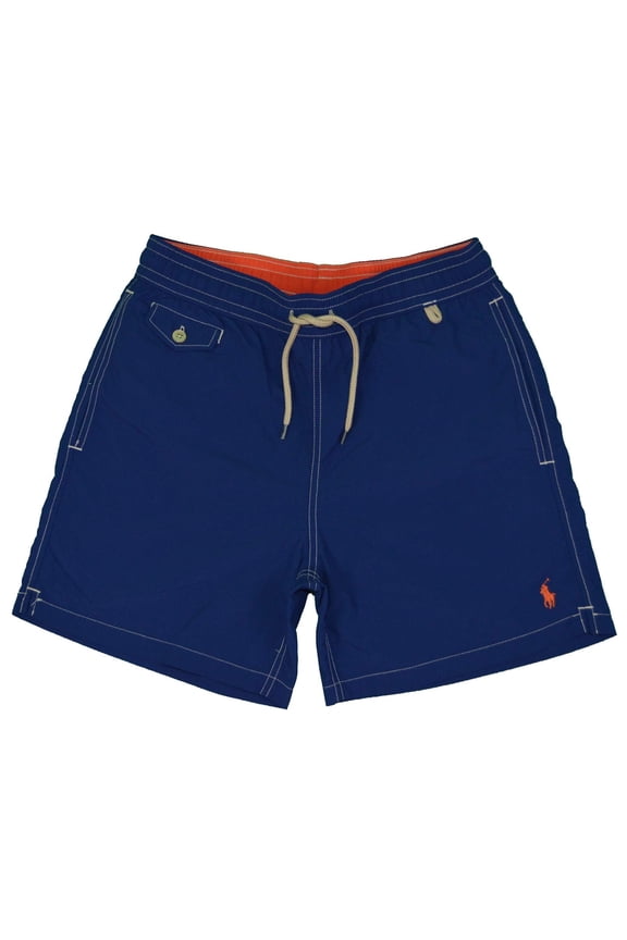 POLO Ralph Lauren Men's Swim Trunks Shorts (Navy, Small, S)