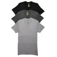 thumbnail image 1 of POLO Ralph Lauren Mens 3-Pack Classic Cotton V-Neck T-Shirt (Small, Grays), 1 of 2