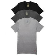 POLO Ralph Lauren Mens 3-Pack Classic Cotton V-Neck T-Shirt (Small, Grays)