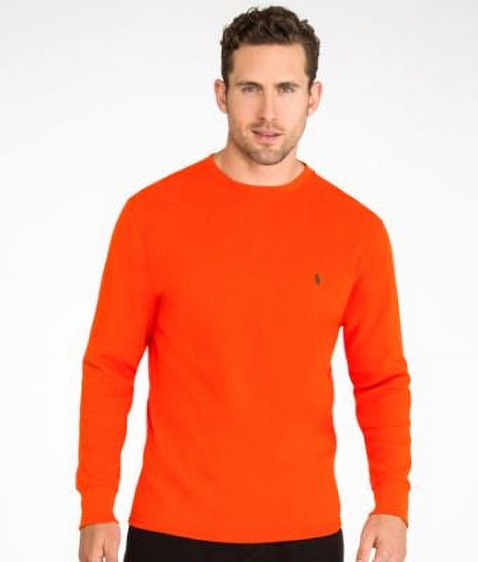 Ralph Lauren Mens Red Thermal Shirt Ralph Lauren Mens Waffle Knit