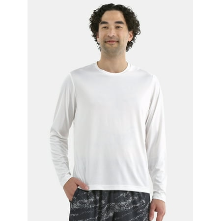 Athletic Works Men's Long-Sleeve Jersey Tee, Sizes XS-5XL