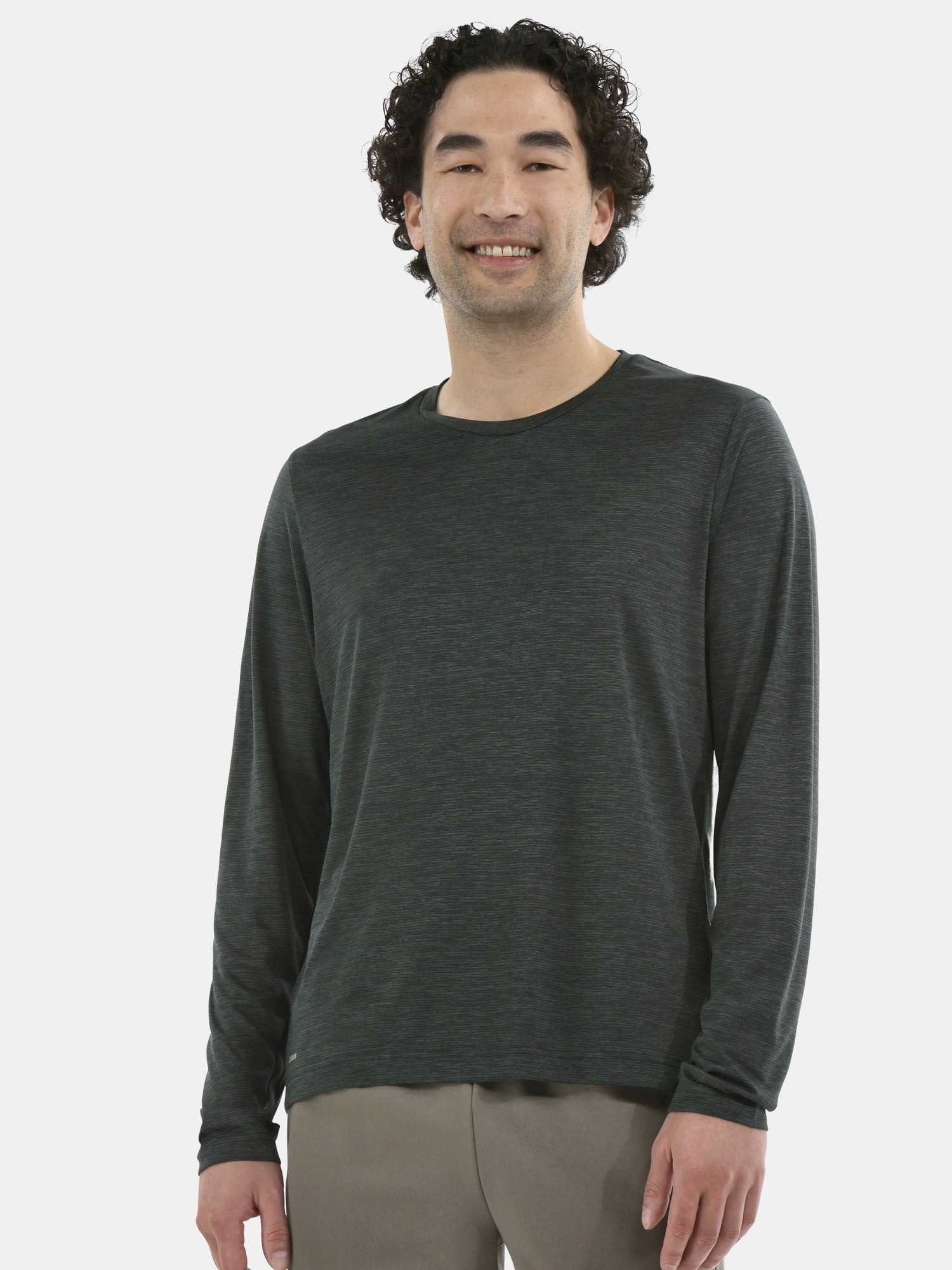 Athletic Works Men's Jersey Tee with Long Sleeves, Sizes XS-5XL