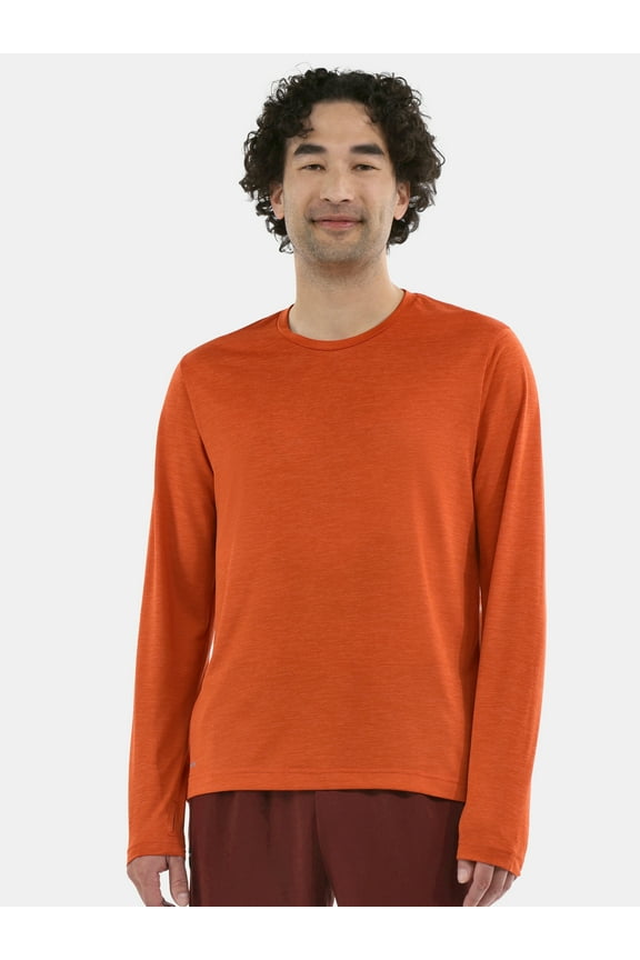 Men's Jersey Tee with Long Sleeves, Sizes XS-5XL