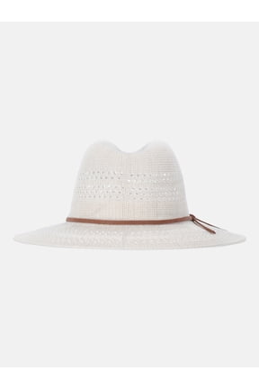 Women's Knit Panama Hat, Mother of Pearl