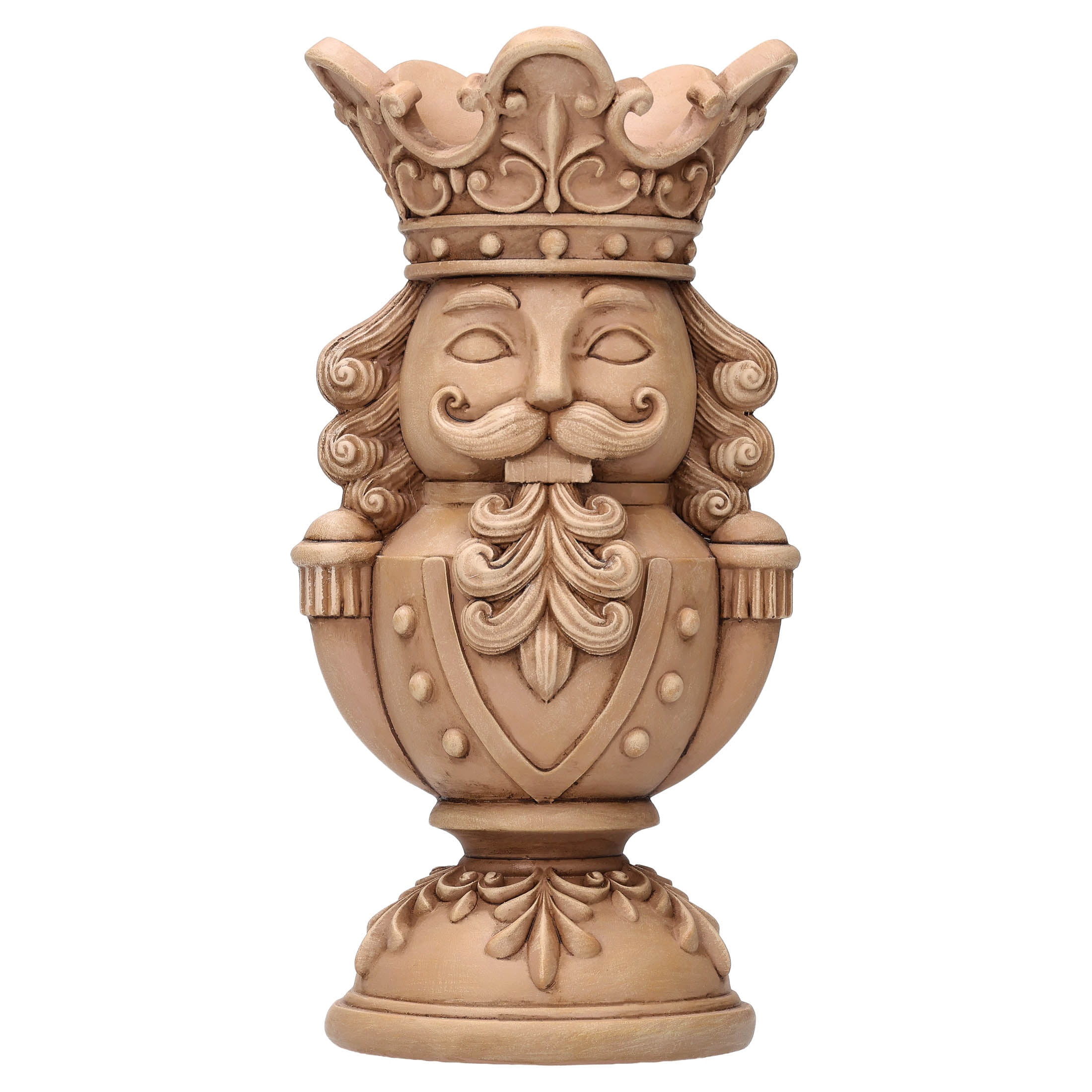 Brown Polyresin Nutcracker Christmas Pillar Candle Holder, 8.8", by Holiday Time