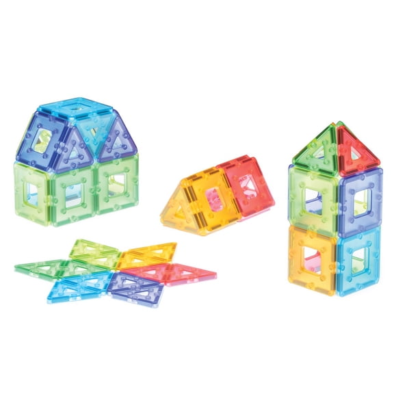 Polydron KinderMag Translucent Starter Set - Magnetic Building - 48 Pieces