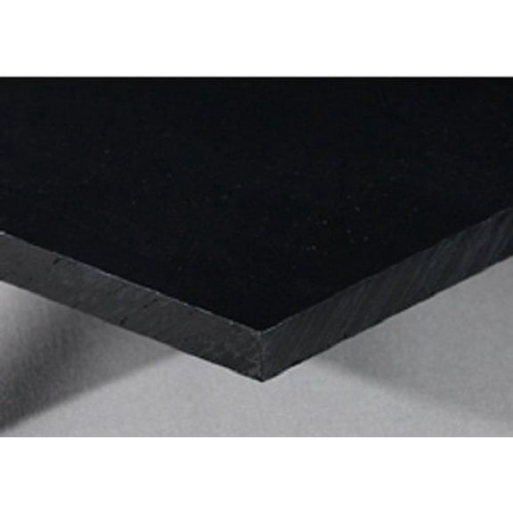POLYETHYLENE BLACK HDPE 1/4" X 24" X 24" NON-TEXTURED PLASTIC SHEET