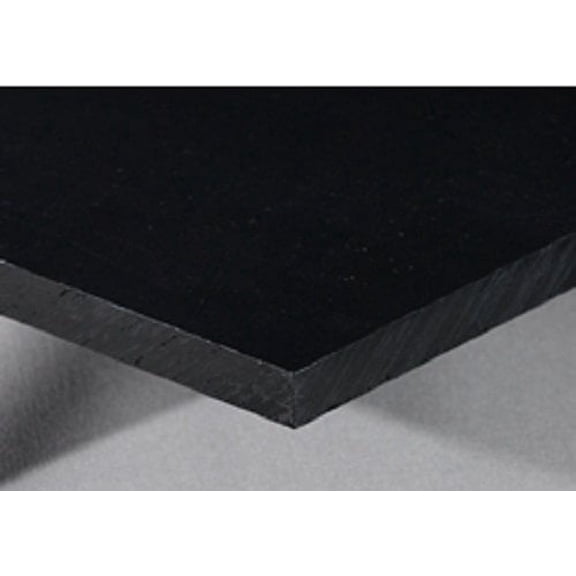 POLYETHYLENE BLACK HDPE 1" X 12" X 12" NON-TEXTURED PLASTIC SHEET