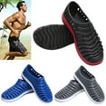 thumbnail image 1 of POLYHYMNIA Men's Hollow Rubber Casual Sport Slide Slip-on Summer Loafer Beach Sandal Shoes, 1 of 4