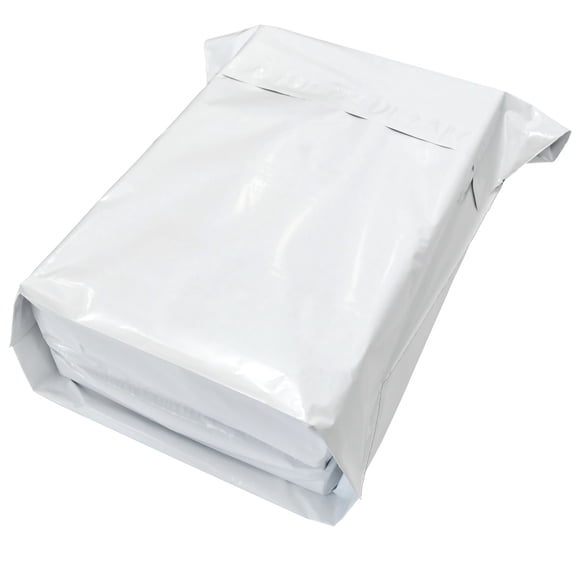 POLYJACKET® White Gusseted Flat Poly Mailers