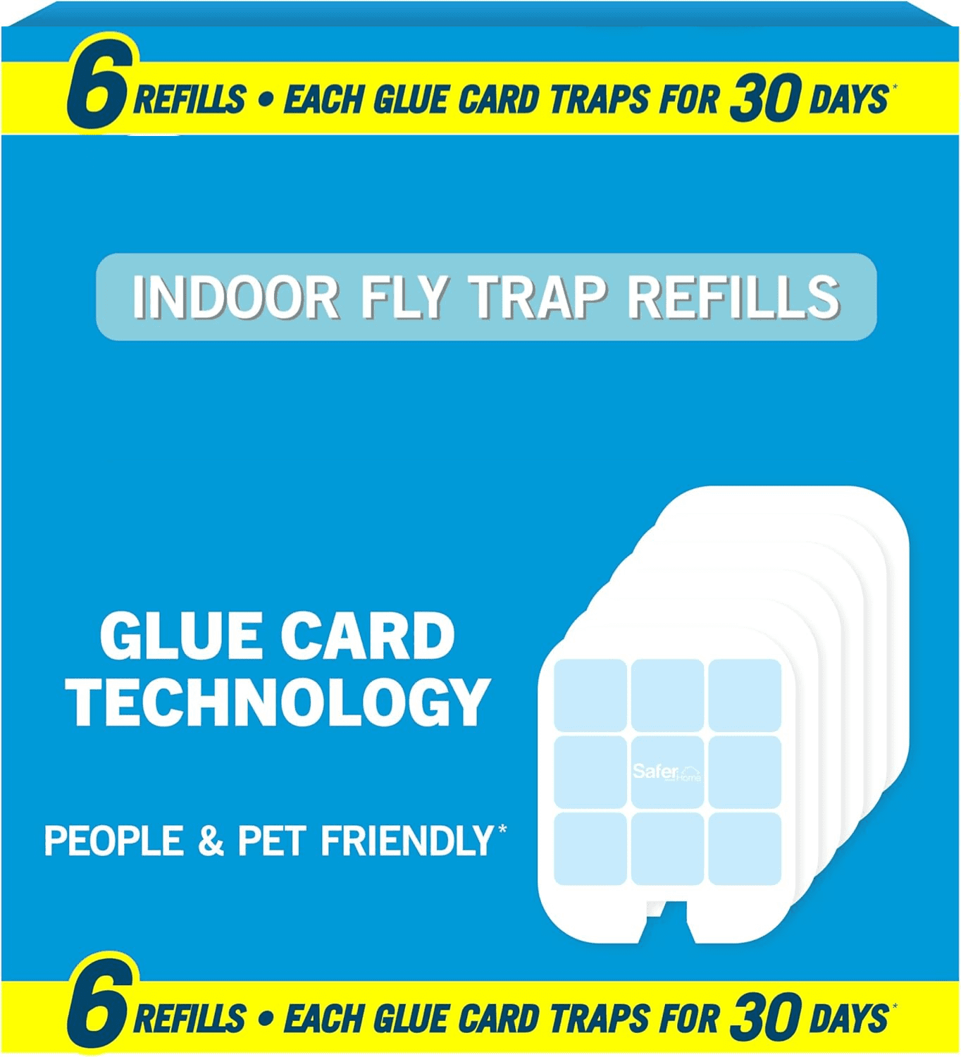 POLYLA Indoor Flying Insect Trap , 1 Device 5 Refills, 400 sq ft, Blue light, 1 Count