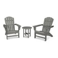 thumbnail image 1 of POLYWOOD 3-Piece Plastic Outdoor Patio Dining Set, Gray, 1 of 2