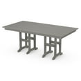 thumbnail image 1 of POLYWOOD 37.72" Plastic Outdoor Dining Table Weather Resistant, Slate Grey, 1 of 3