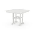 thumbnail image 1 of POLYWOOD 37" Rectangular Farmhouse Plastic Dinner Table, White, 1 of 1