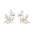 thumbnail image 1 of POLYWOOD 4-Piece Classic Adirondack Conversation Set in Sand, 1 of 5