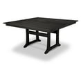 thumbnail image 1 of POLYWOOD 59" Polyethylene Durable Outdoor Dining Table, Black, 1 of 3