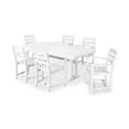 thumbnail image 1 of POLYWOOD 7 Piece La Casa Arm Chair Dining Set in White, 1 of 1