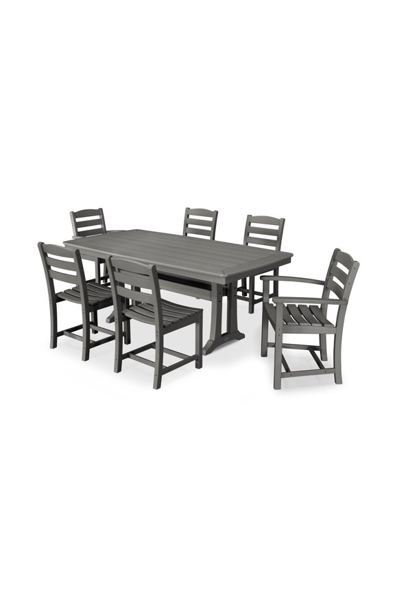 7 Piece La Casa Dining Set in Slate Grey