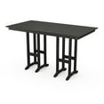 thumbnail image 1 of POLYWOOD 72√¢¬Ä¬ù Rectangular Weather-Resistant Patio Bar Table, Black, 1 of 2