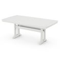 thumbnail image 1 of POLYWOOD 73" Rectangle Trestle Dining Table, White, 1 of 2