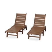 POLYWOOD  Canyon 2 Pack Chaise Set in Teak