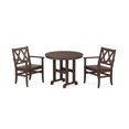 thumbnail image 1 of POLYWOOD® Canyon 3-Piece Farmhouse Dining Set in Mahogany, 1 of 7