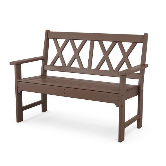 POLYWOOD Canyon 48” Bench in Mahogany