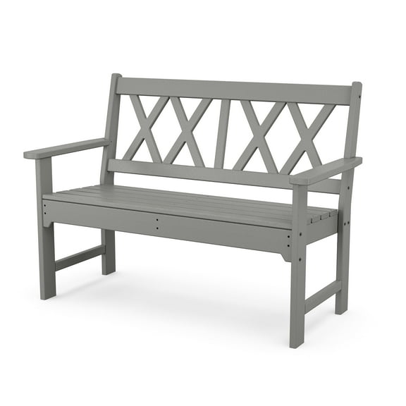POLYWOOD® Canyon 48” Bench in Slate Grey