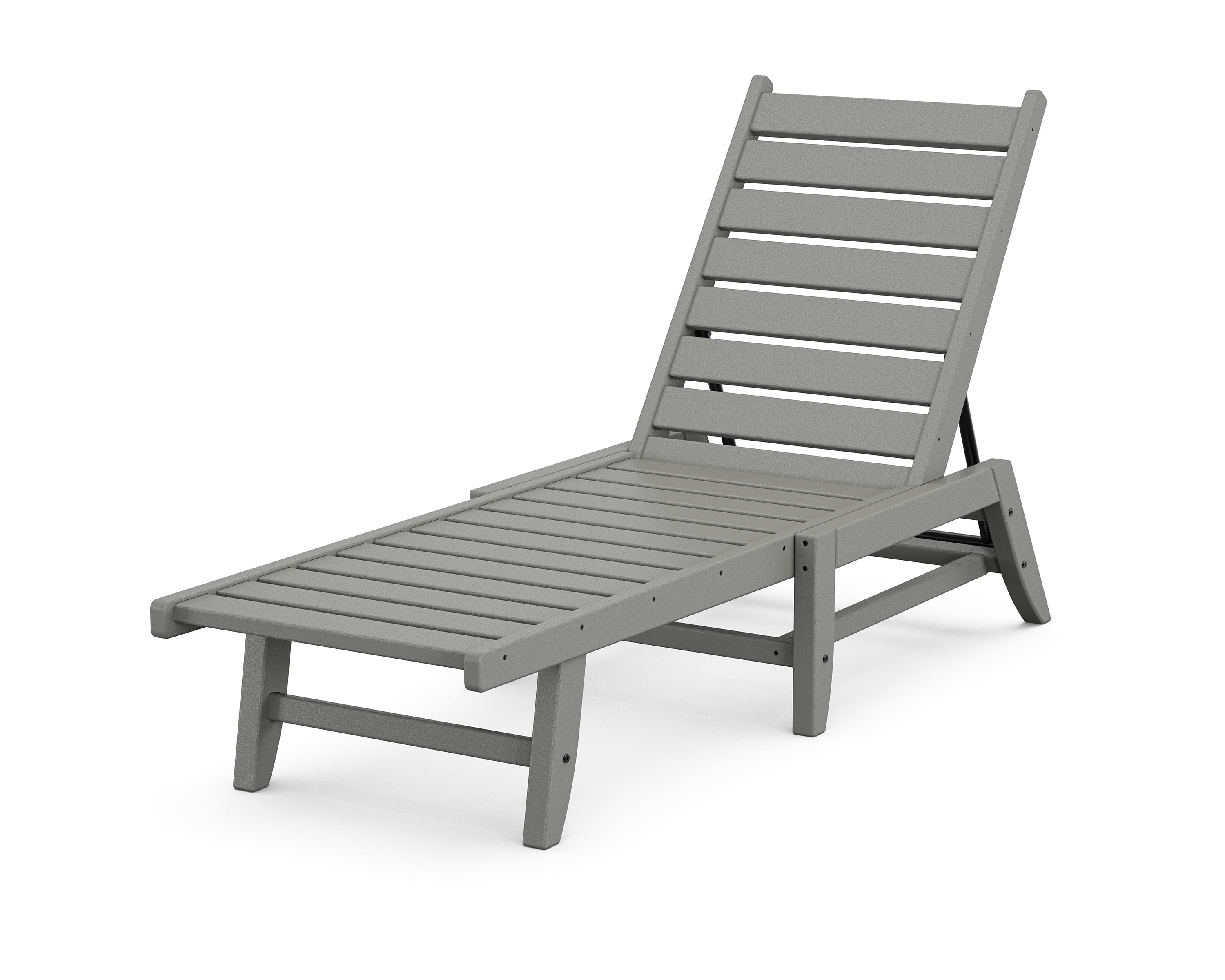 POLYWOOD® Canyon Chaise Lounge in Slate Grey - Walmart.com