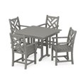 thumbnail image 1 of POLYWOOD Chippendale 5-Piece Farmhouse Dining Set in Slate Grey, 1 of 2