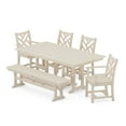 thumbnail image 1 of POLYWOOD Chippendale 6-Piece Farmhouse Dining Set in Sand, 1 of 1