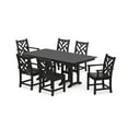 thumbnail image 1 of POLYWOOD Chippendale 7-Piece Farmhouse Dining Set in Black, 1 of 3