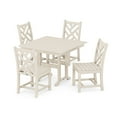 thumbnail image 1 of POLYWOOD Chippendale Side Chair 5-Piece Farmhouse Dining Set in Sand, 1 of 2