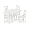 thumbnail image 1 of POLYWOOD Chippendale Side Chair 5-Piece Farmhouse Dining Set in White, 1 of 2