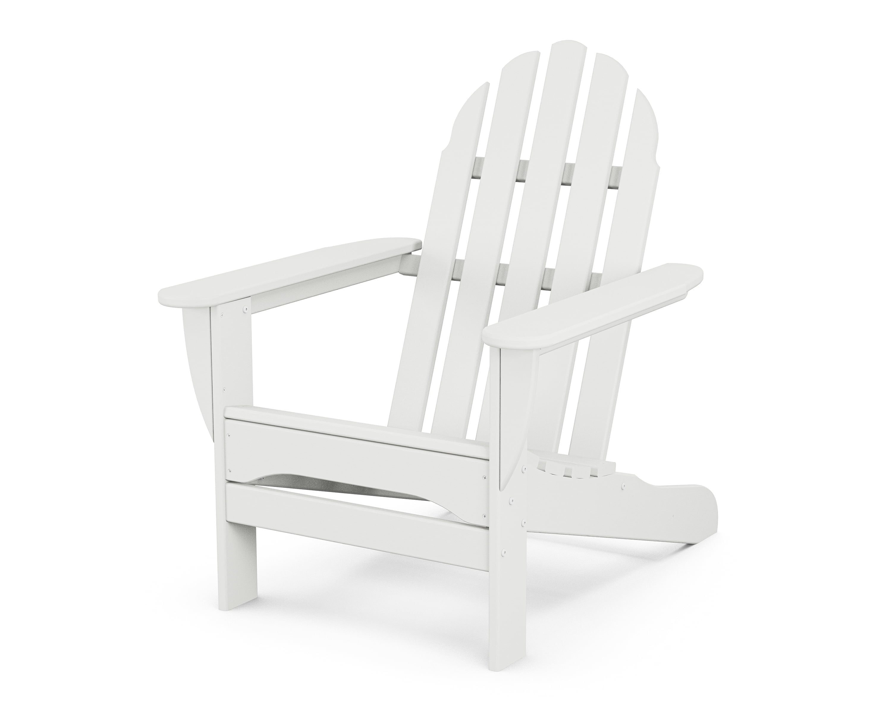 White High-Density Polyethylene Classic Adirondack Chair