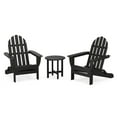 thumbnail image 1 of POLYWOOD Classic Folding Adirondack 3-Piece Set in Black, 1 of 6