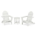 thumbnail image 1 of POLYWOOD Classic Folding Adirondack 3-Piece Set in White, 1 of 6