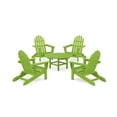 thumbnail image 1 of POLYWOOD Classic Folding Outdoor Adirondack 5-Piece Conversation Group in Lime, 1 of 6