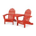 thumbnail image 1 of POLYWOOD Classic Folding Outdoor Adirondacks with Angled Connecting Table in Sunset Red, 1 of 6