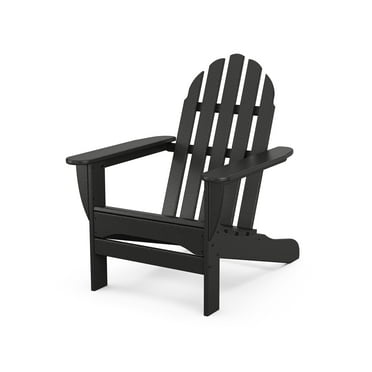 POLYWOOD Classic Outdoor Adirondack Chair in Black