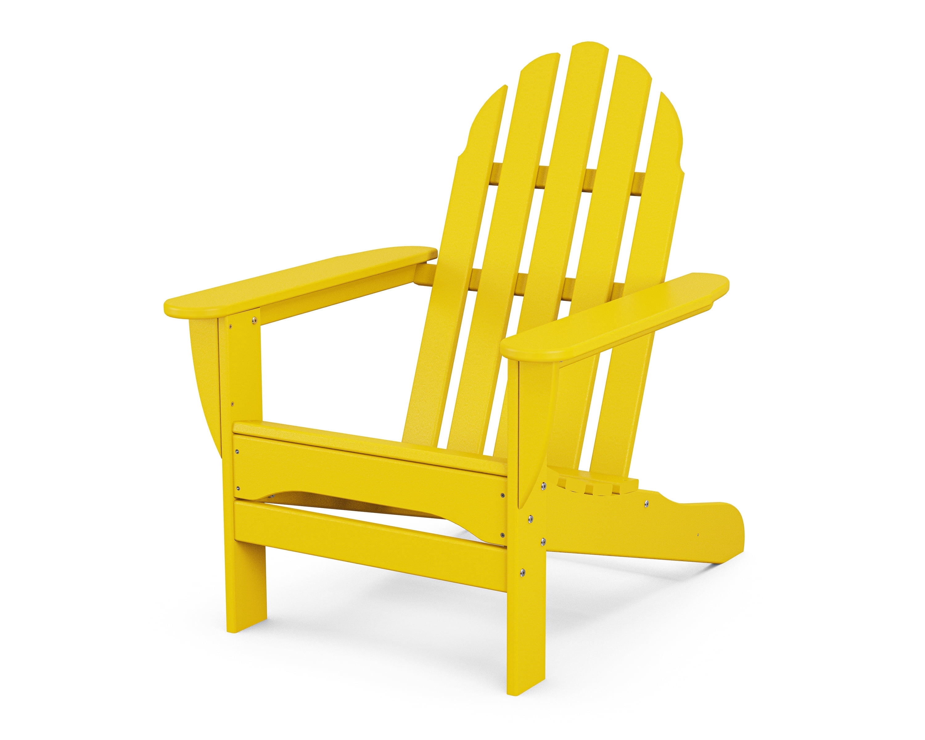 POLYWOOD Classic Outdoor Adirondack Chair in Lemon