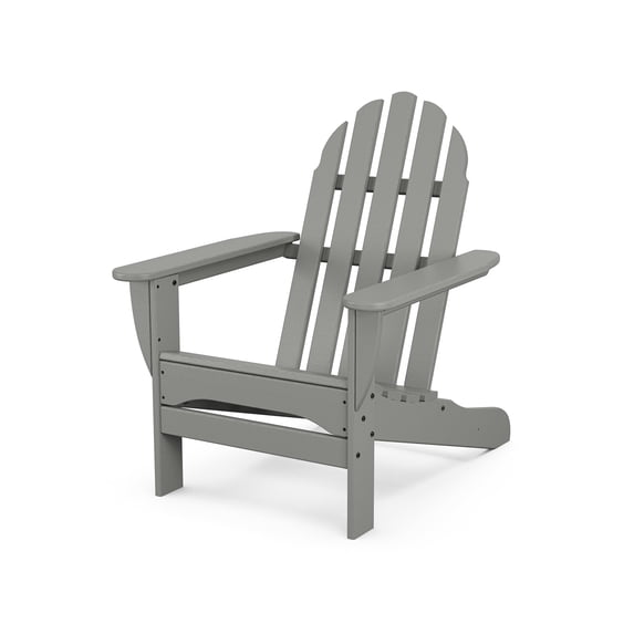 POLYWOOD Classic Outdoor Adirondack Chair in Slate Grey